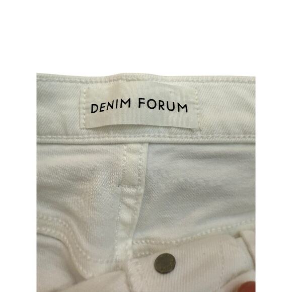 Aritzia Women's White Denim Forum The Arlo Hi-rise Straight Jeans Size 28 - Picture 10 of 12